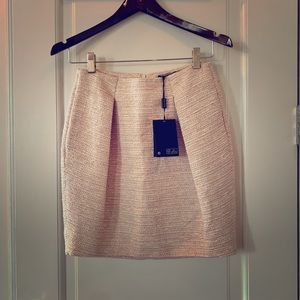 Massino Dutti pink tweed mini skirt
